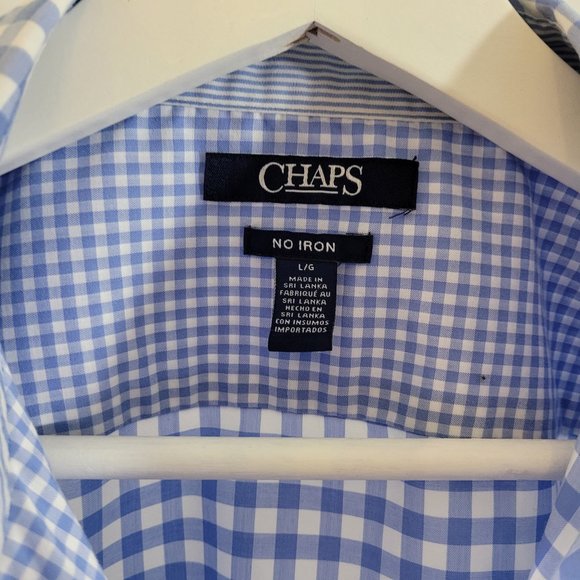 Chaps Gingham Mixed Pattern Shirt - Picture 3 of 8